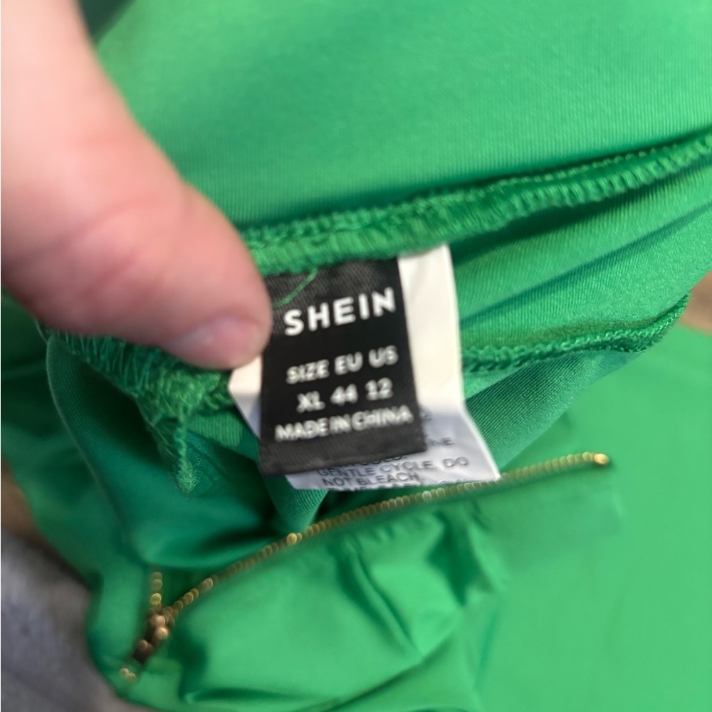Shein Green High-Waisted Pants - Picture 5 of 5
